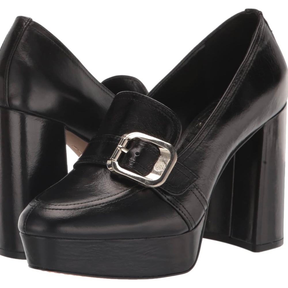Vince Camuto Women's Grinilia Platform Loafer Clog, Black Size 7.5M